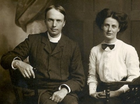 The Rev. Ben Inman Rylands and his first wife.